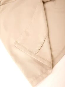 SHEIN Casuvi Kids 青少年女孩返校季復古卡其色雙排扣腰帶翻領中長版大衣 秋冬款 - 彩色 - 查看 7