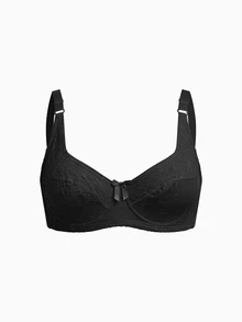 Slumbrini 3 Peças Sutiãs Plus Size para Mulheres, Cor Sólida, Renda Fina, Sem Arame, Laço, Levantamento Subbusto, Lingerie Confortável - Multicolorido - Visão 18