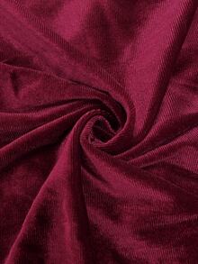Elenzga Women's Fashion Elegant Beaded Decor Dress - Burgundy - View 10