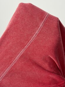 Bohemela Women's Long Sleeve Knot Design Loose Casual Sweatshirt - Red - View 9