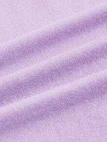 SHEIN ICON Top de tirantes con encaje en contraste fruncido - Lila Púrpura - Ver 4