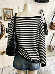 Lalippa Women's Casual Striped Top, Autumn - Multicolor - View 2