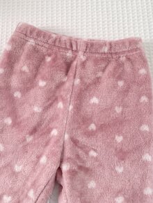 SHEIN Newborn Baby Girl Cartoon Cloud Embroidered Sweatshirt And Pants Set - Pink - View 7