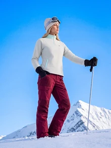 In My Nature Women's Colorblock Fleece Long Sleeve Outdoor Fleece Jacket - Multicolor - View 5