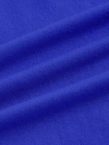 SHEIN ICON Lace Panel Ruffle Trim Spaghetti Strap Camisole Top - Royal Blue - View 5