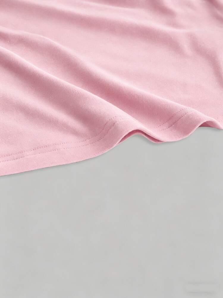 SHEIN ICON Casual Minimalist Pink Tank Top, Suitable For Summer,Summer Top - Pink - View 4