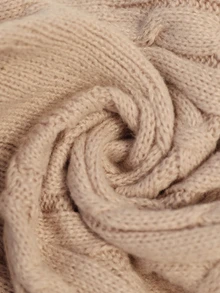 Brillora Elegant Fashion Wrap Twist Knit Pattern Button Slim Fit Women's Sweater Dress, Suitable For Autumn/Winter Wear - Apricot - View 18