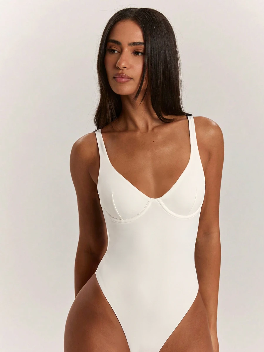 SHEIN BAE Women's Solid Color Casual Camisole Camisole - Apricot - View 1