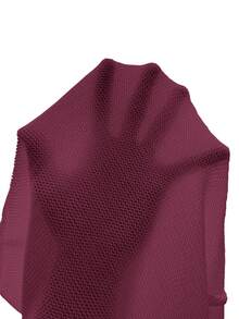 SHEIN Holidaya Women's Casual Solid Color Knit Vest, Spring/Summer - Red Violet - View 8