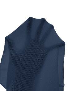 SHEIN Holidaya Women's Casual Solid Color Round Neck Batwing Sleeve Sweater Vest, Summer - Navy Blue - View 8