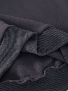 SHEIN 秋冬季青少年女孩連帽拉鍊夾克－混搭街頭風連帽長袖外套，秋季服飾 - 灰色 - 查看 5