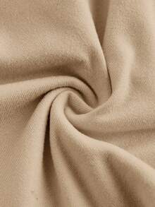 SHEIN ICON Khaki Mini Skort With Pleated Design And Zipper For Casual Wear - Khaki - View 4