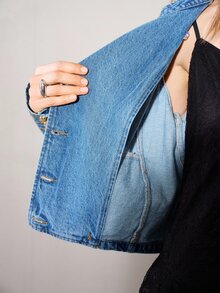 MOTF PREMIUM Women Denim Jackets & Coats - Biru - View 8