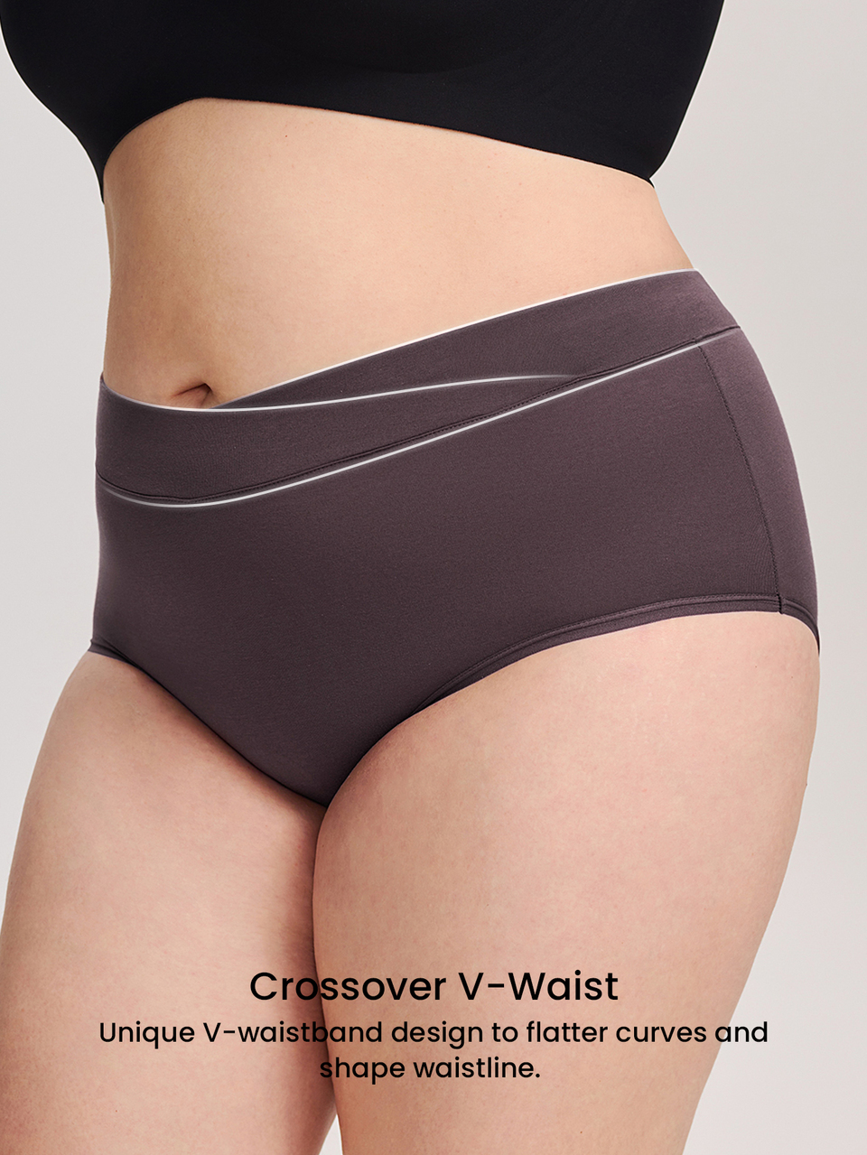 Plus 3-Pack High-Waist Briefs