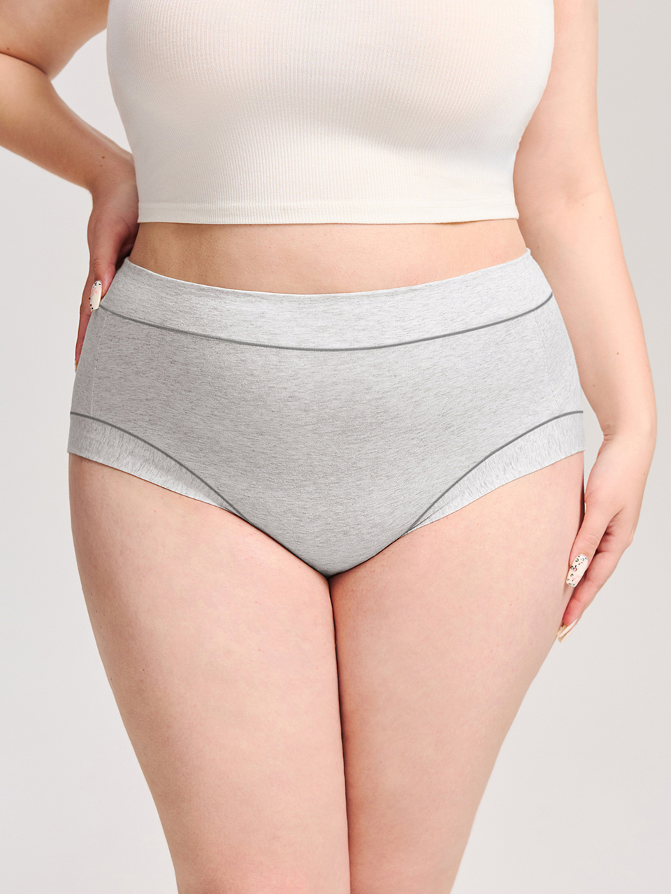 Plus 3-Pack High-Waist Briefs
