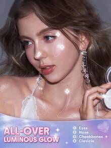 SHEGLAM Crystal Intentions High Vibration 腮紅提亮修容-Amethyst 腮紅 + 提亮 二合一 品牌美妝化妝品 適合女士與女孩 - 紫水晶 - 查看 4