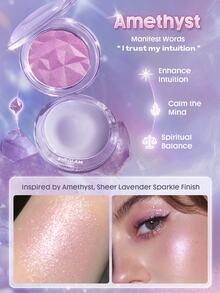 SHEGLAM Crystal Intentions High Vibration 腮紅提亮修容-Amethyst 腮紅 + 提亮 二合一 品牌美妝化妝品 適合女士與女孩 - 紫水晶 - 查看 3