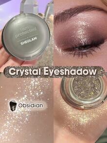 SHEGLAM Crystal Intentions Manifesting Glow Glitter Eyeshadow-Obsidian Brand Beauty Cosmetic Makeup For Women And Girls - Obsidian - View 1