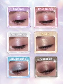 SHEGLAM Crystal Intentions Manifesting Glow Glitter Eyeshadow-Obsidian Brand Beauty Cosmetic Makeup For Women And Girls - Obsidian - View 6