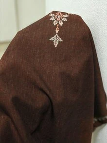 Glimmora 波希米亞風仿刺繡花卉印花女款上衣，寬鬆V領蝙蝠袖七分袖修身上衣，休閒度假旅行襯衫，適合鄉村與海灘 - 彩色 - 查看 6