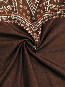 Glimmora 波希米亞風仿刺繡花卉印花女款上衣，寬鬆V領蝙蝠袖七分袖修身上衣，休閒度假旅行襯衫，適合鄉村與海灘 - 彩色 - 查看 7