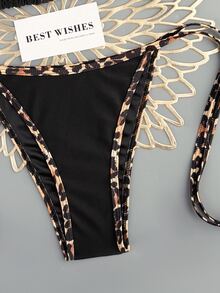 Swim Vcay 2026 Spring/Summer New Sexy Leopard Print Bikini Set, Alluring Two Pieces Swimwear - Multicolor - View 4