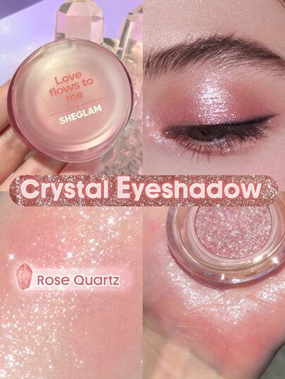 SHEGLAM Crystal Intentions Manifesting ظلال عيون بريق لامع-Rose Quartz ماركة تجميل ومكياج للنساء والفتيات