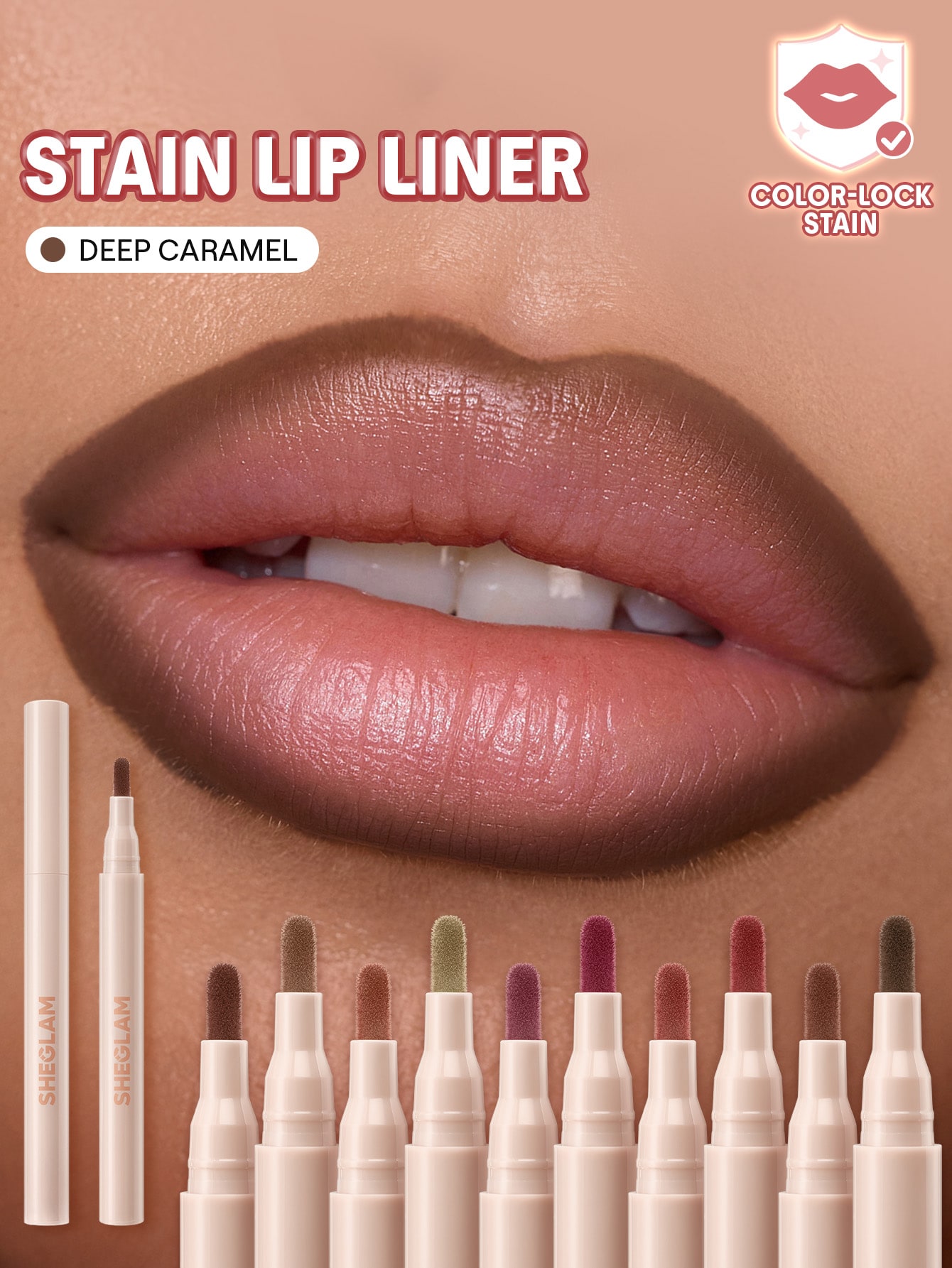 True Stain Creion De Buze Lichid-008 Deep Caramel Ruj Cu Durată Lungă Tent Mat Neted Brand De FrumusețE Cosmetice Machiaj Pentru Femei șI Fete