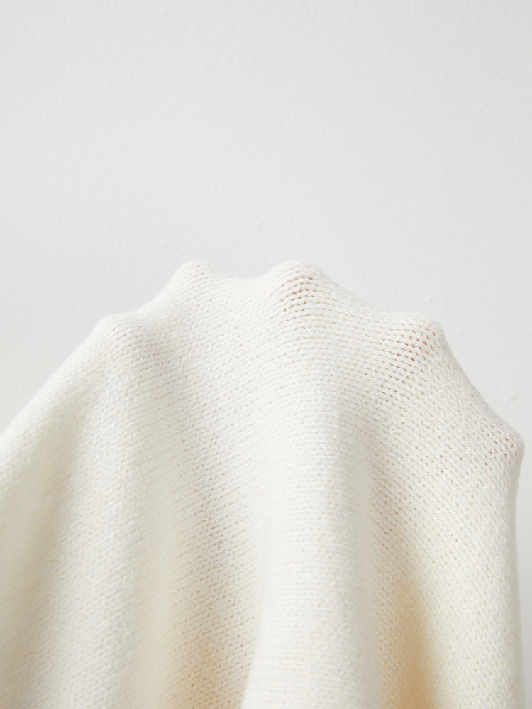 SHEIN New Cream White Knitted Dress, Round Neck With Pearl Trim, Short Sleeve, Fitted Bodycon Silhouette, Vertical Ribbed Texture, High Elasticity Knitted Fabric, Skin-Friendly, Non-Tight, Pure Cream White, Gentle, Elegant, Sophisticated, Feminine, Versatile For Dating And Commuting, Spring/Summer, Date Look, Office Wear, Inner Layer, Afternoon Tea, Exquisite Outfit, Pearl Trim Enhances Sophistication, Fitted Silhouette Highlights Curves, Ribbed Texture Adds Quality - Apricot - View 3