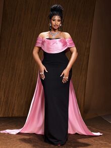 Maweii New Colorblock Elegant Slim Fit Elegant Long Dress - Black - View 4