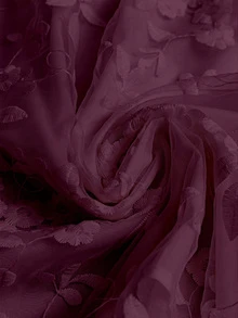 SHEIN LUNE 大尺碼女款缺口V領提花休閒日常襯衫 - 紫羅蘭色 - 查看 5