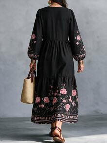 Linhara CURVE Plus Size Dresses Fall - Multicolor - View 2