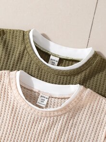 Boys Colorblock 2 In 1 Visual 2-In-1 T-Shirt, Fashion Casual Daily Versatile, Outerwear Innerwear, Spring Autumn, Seasonal Change, Daily Outings Campus - Multicolor - View 4