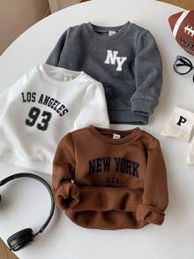 Kids 3PCS Tween Boys Autumn Sweatshirts - Multicolor - View 4