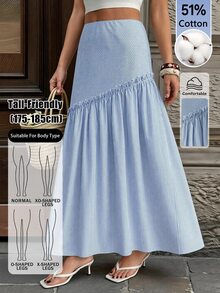 SHEIN Tall Women Skirts - Blue - View 1