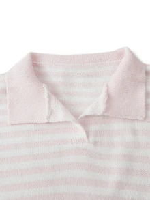 Momance Maternity White Colorblock Casual Baggy Daily Long Sleeve Sweater Autumn Formal Vacation - Multicolor - View 5
