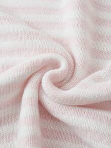 Momance Maternity White Colorblock Casual Baggy Daily Long Sleeve Sweater Autumn Formal Vacation - Multicolor - View 6