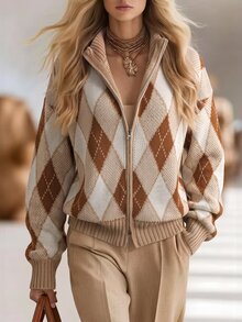 Balvessa Nữ Cardigans - Màu nâu  Mocha - Xem 5