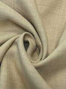 Linhara CURVE Plus Size Women's Solid Color Long Sleeve Button Front Casual Dress Fall - Khaki - View 6