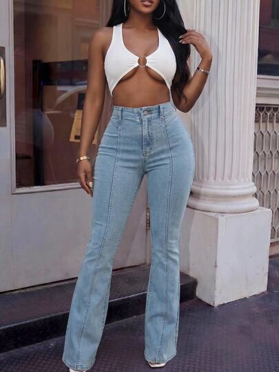 BriallanyX BriallanyX High Waist Flare Leg Jeans