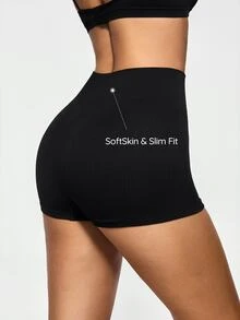 SHAPORA 1pc Women Seamless Snug Fit Waist High-Waist Shaper Brief - Black - View 2