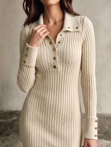 LUMIGAL Women Sweater Dresses - Aprikot - View 6