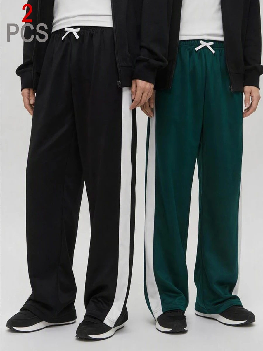 SHEIN 2件裝青少年男孩運動長褲