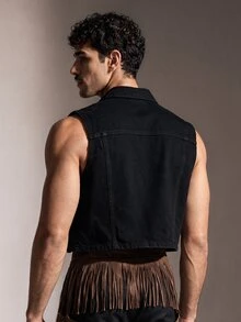 FeverCity Men Vests - Black - View 2