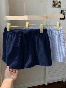 Sundraya Women's Casual Loose Tie Waist Versatile Shorts - Multicolor - View 3