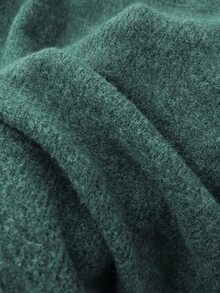 Manfinity EMRG Men's Letter Embroidered Crew Neck Long Sleeve Casual Versatile Sweatshirt - Dark Green - View 3