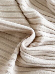 SHEIN Vintaside Kids 2件組幼女洋裝與背心套裝，甜美優雅卡其米色蝴蝶結毛絨羊羔絨羅紋荷葉邊長袖，生日派對冬季公主風保暖禮物 - 卡其色 - 查看 6