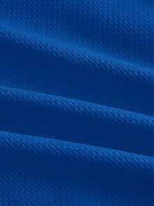 GETOML Men's Fashion Blue And White Striped Colorblock Drawstring Waist Casual Streetwear Shorts Gym Summer - Blue - View 9