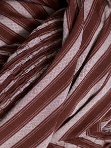 Nöista  Burgundy Striped, Gathered, Fitted, Ruffled Top  Romantic And Practical.  Wardrobe Staple For Women Dates, Everyday Wear,Parties.Fall Winter,Cute,. - Burgundy - View 9