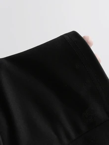 Sweetra Fashionable Sexy Off-Shoulder Design Spring Long Sleeve Elegant Minimalist Commuter Versatile American White-Collar Professional Style Women's Blazer - Black - View 6
